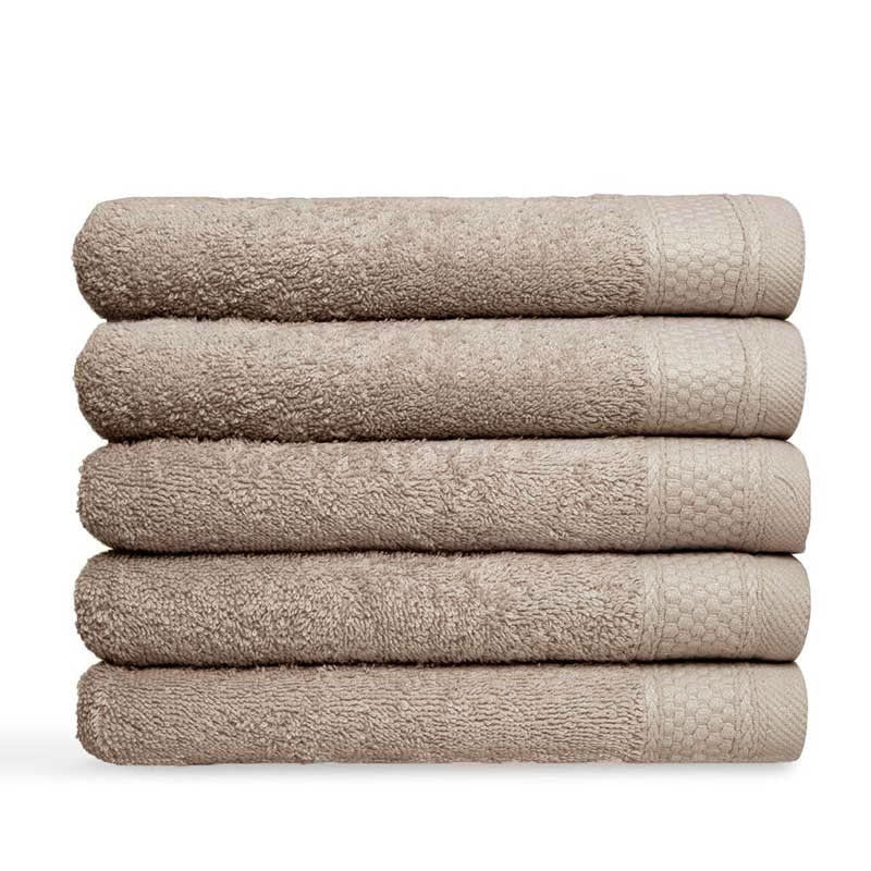 Luxe Taupe Handdoeken & Badhanddoeken 100% Katoen - Hotelkwaliteit 500g/m²