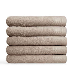 Luxe Taupe Handdoeken & Badhanddoeken 100% Katoen - Hotelkwaliteit 500g/m²