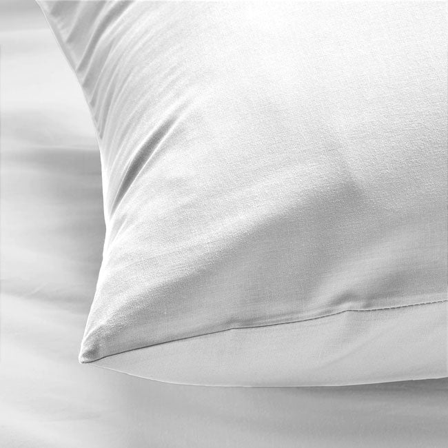 Lichaamskussen Hoes Wit - 100% Katoen - 40x145 cm