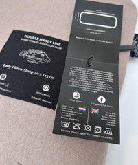 Dubbel Jersey Kussensloop Taupe Grijs voor Lichaamskussen