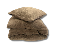Taupe Teddy Dekbedovertrek Beau Maison