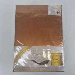 Satijnen Hoeslaken Cognac