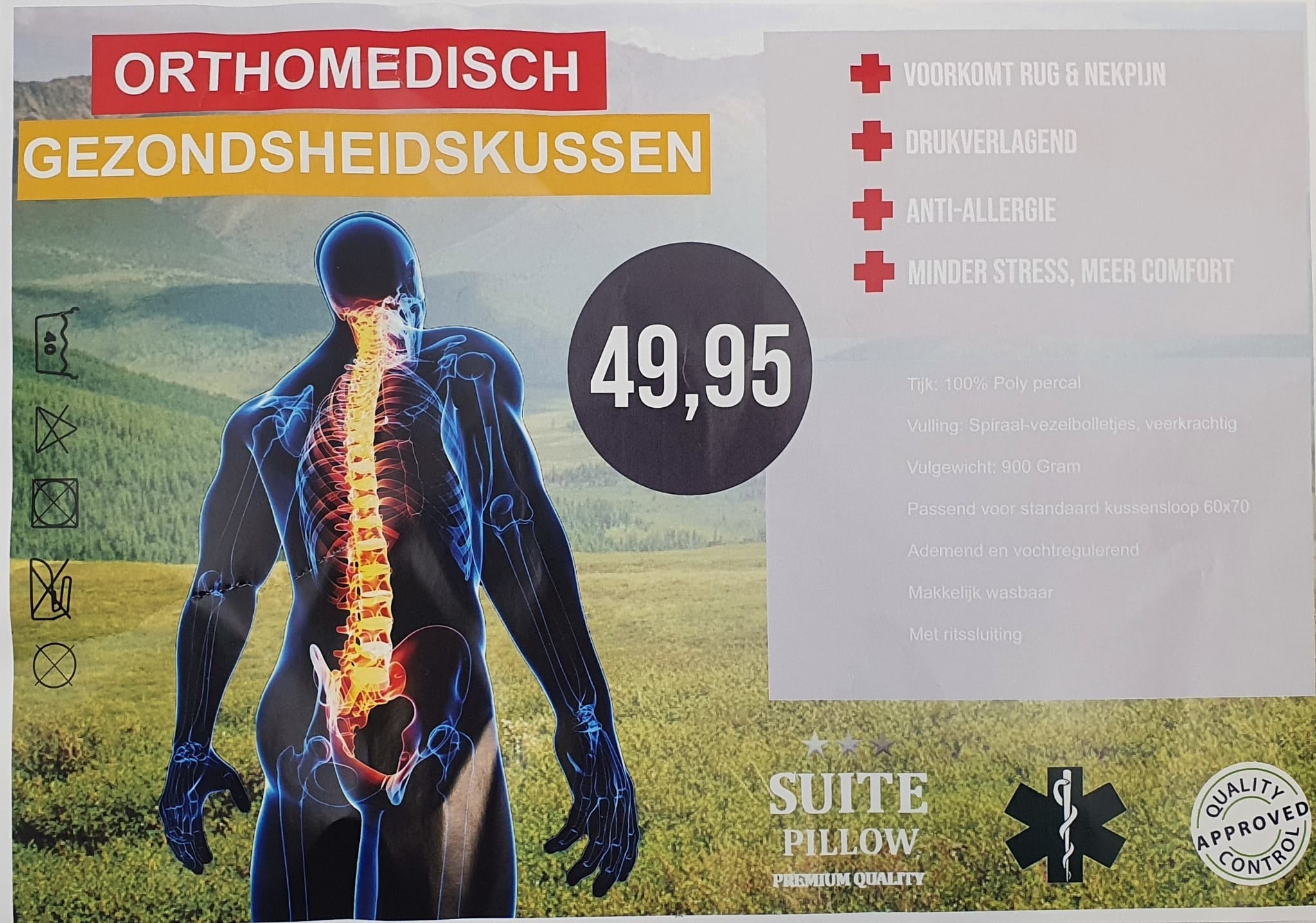 Stevige Boxkussen Sale - Anti Allergisch - Navulbaar met ritssluiting