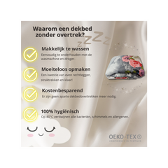 Bedrukte dekbed met rode Rozen All Season