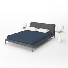 Hoeslaken Jersey in Blauw