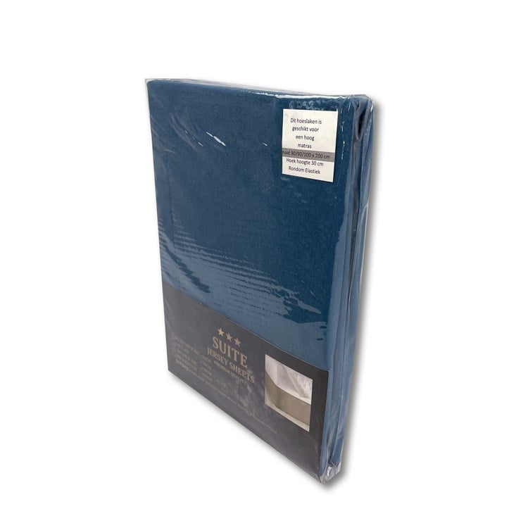 Jersey Hoeslaken Blauw SALE