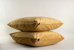 Fluwelen kussenslopen Champagne-goud Velvet-velours