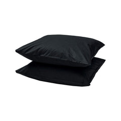Set van 2 Katoenen Kussenslopen Zwart - Ademend, Anti Allergisch & OEKO-TEX Gecertificeerd!
