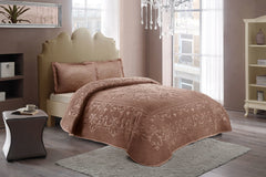 Embossed Uni Woondeken Brown 220 x 240 cm | Zware Kwaliteit
