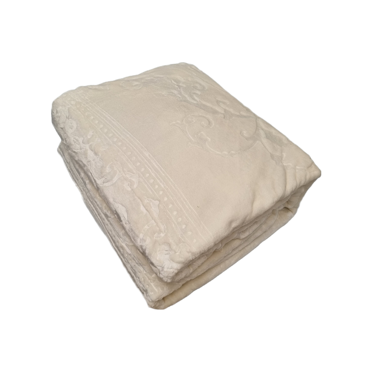 Embossed Uni Woondeken Ivory 220 x 240 cm | Zware Kwaliteit