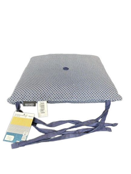 Seatpad Print Navy Blue