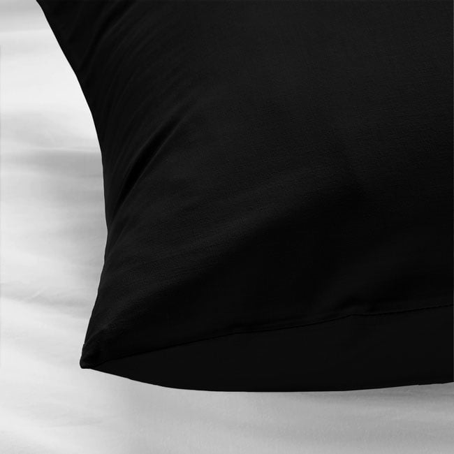 Lichaamskussen Hoes Zwart - 100% Katoen - 40x145 cm