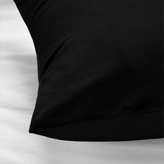 Lichaamskussen Hoes Zwart - 100% Katoen - 40x145 cm