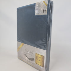 Satijnen Hoeslaken Petrol Blue