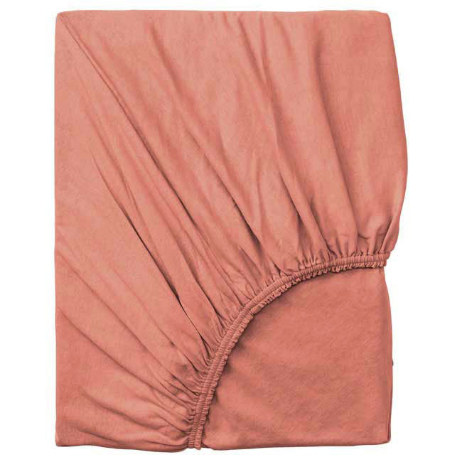 Dubbel Geweven Jersey Topper Hoeslaken Nude Roze