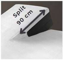 Split Topper Hoeslaken Crème