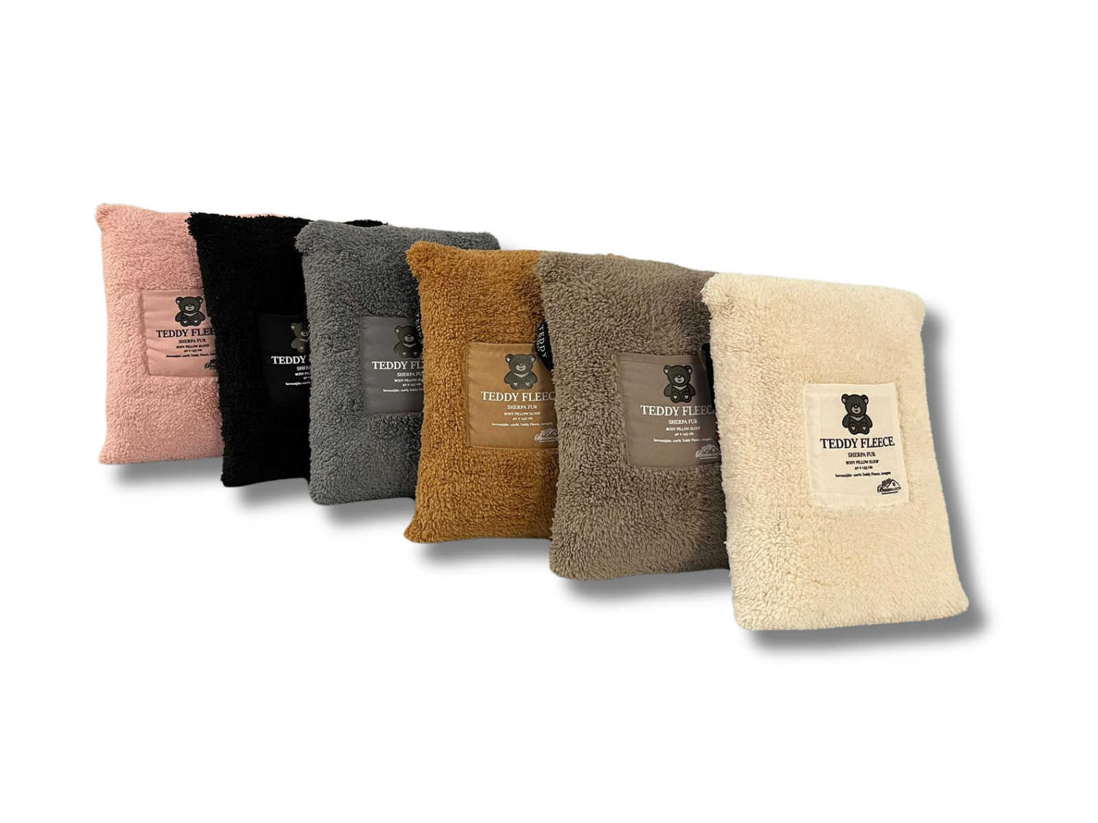 Pearl White Teddy Fleece Body Pillow Sloop