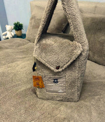 Taupe Teddy Dekbedovertrek Beau Maison