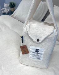 Pearl WhiteTeddy Dekbedovertrek Beau Maison