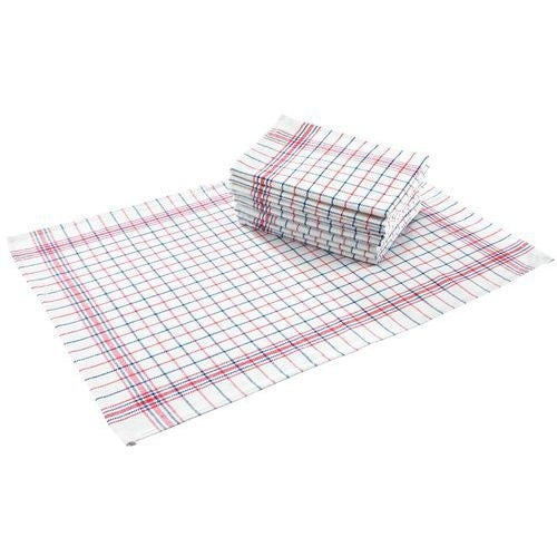 Theedoeken Gekleurde Blokken Rood/Blauw