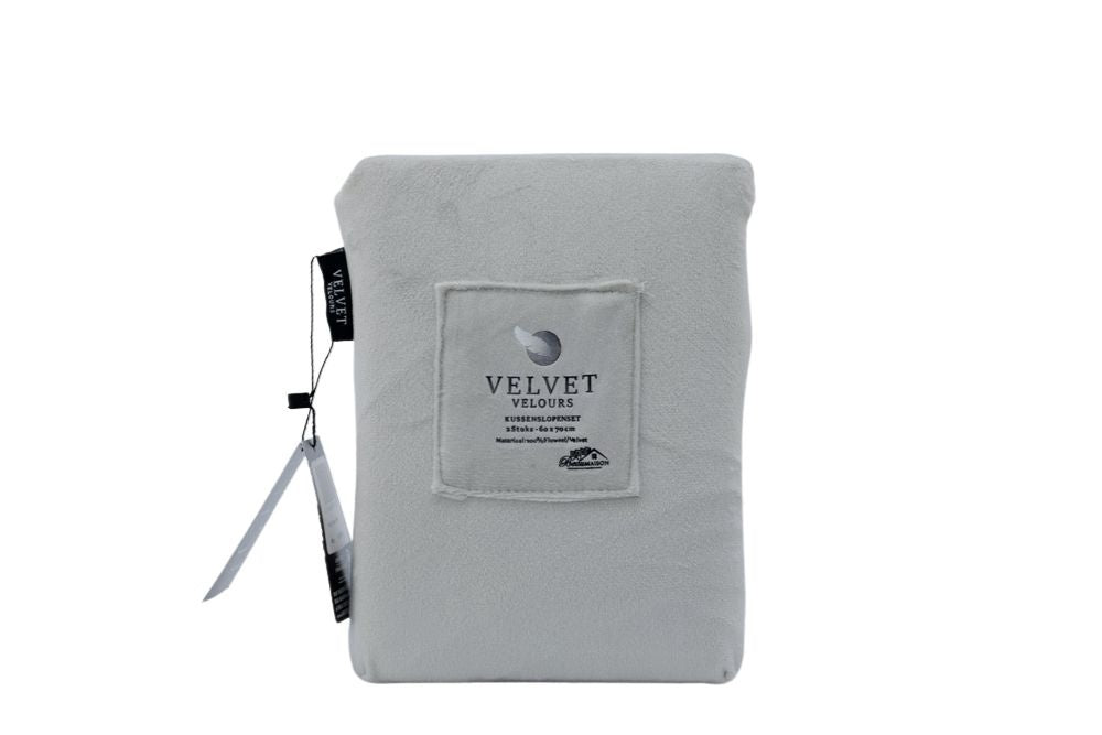 Fluwelen Kussenslopen Grijs Velvet Velours