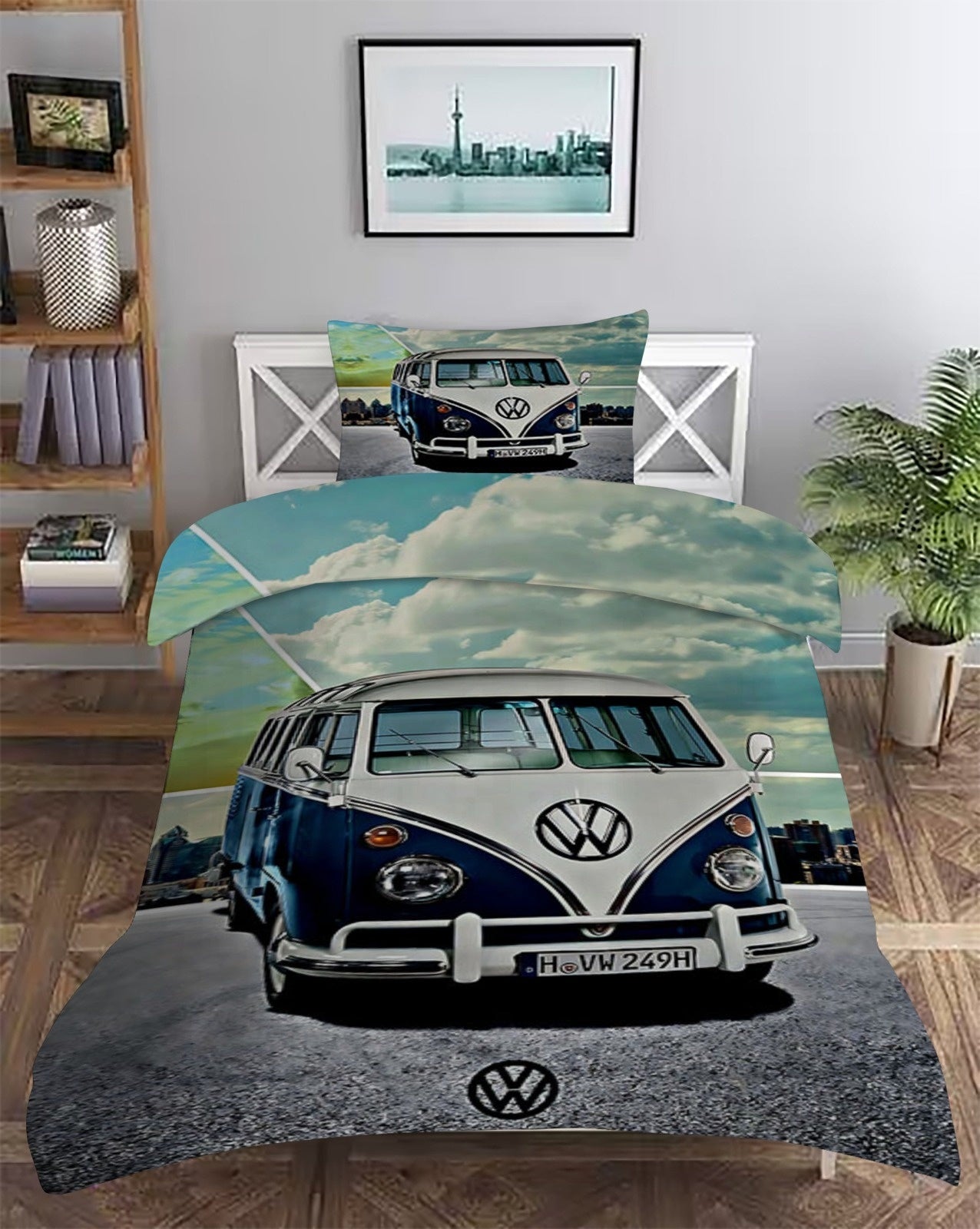 Satijnen Dekbedovertrek Volkswagen Busje