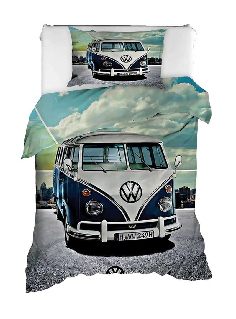 Satijnen Dekbedovertrek Volkswagen Busje