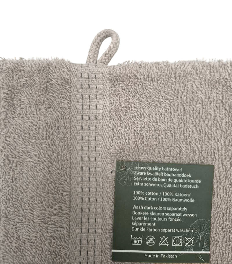 Luxe Grijze Washand 100% Katoen - Hotelkwaliteit 500g/m² - 15x20 cm