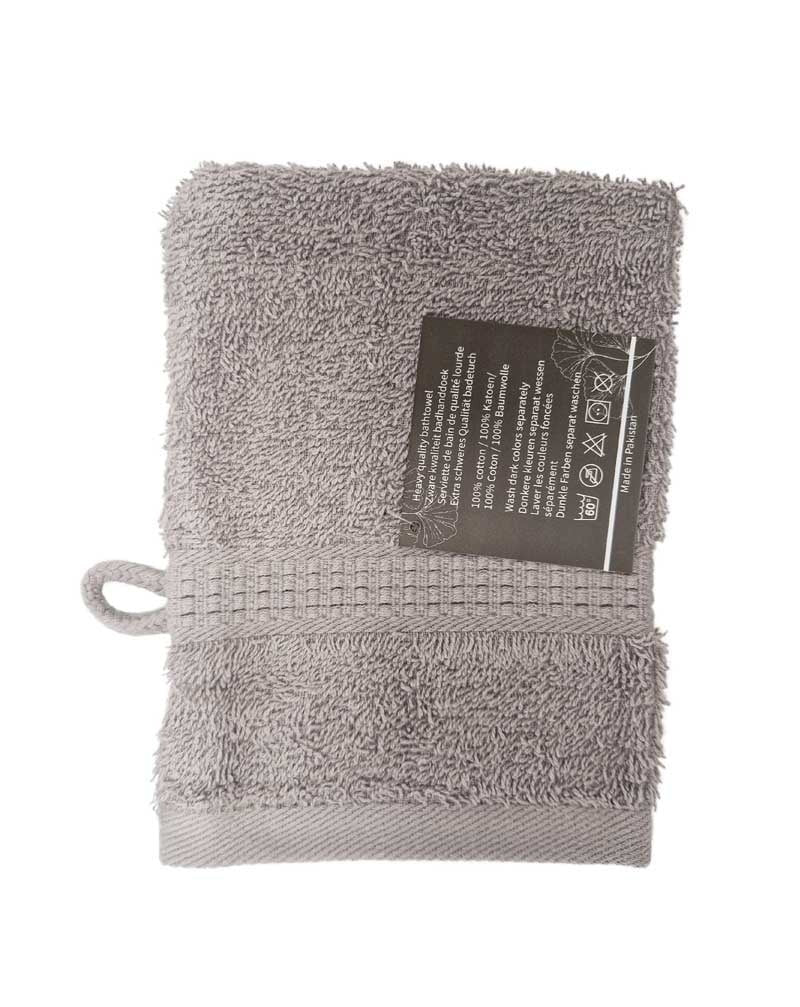 Luxe Grijze Washand 100% Katoen - Hotelkwaliteit 500g/m² - 15x20 cm