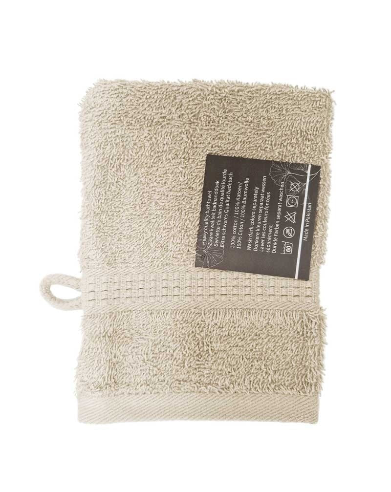 Luxe Zandkleurige Washand 100% Katoen - Hotelkwaliteit 500g/m² - 15x20 cm