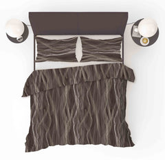 Dekbedovertrek Wave Brown