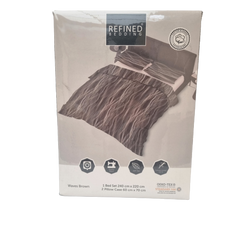 Dekbedovertrek Wave Brown