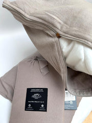 Dubbel Jersey Kussensloop Taupe Grijs voor Lichaamskussen