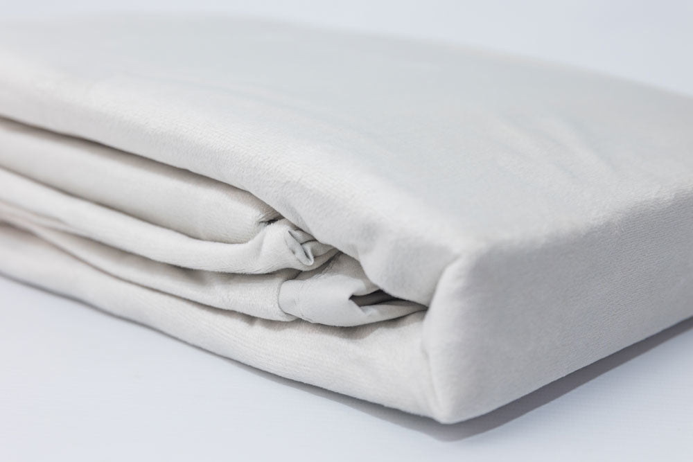 Fluwelen Dekbedovertrek Zilver Velvet/Velours