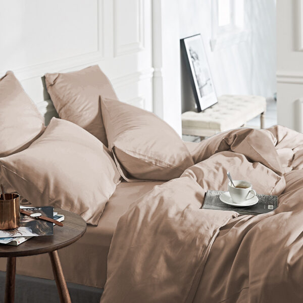 100% Bamboo Taupe 240 x 200/220 - Afbeelding 2