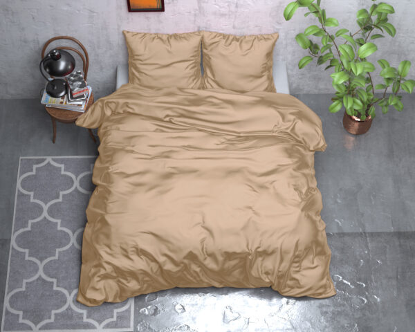 Beauty Skin Care Dekbedovertrek Taupe 200 x 220 - Afbeelding 2