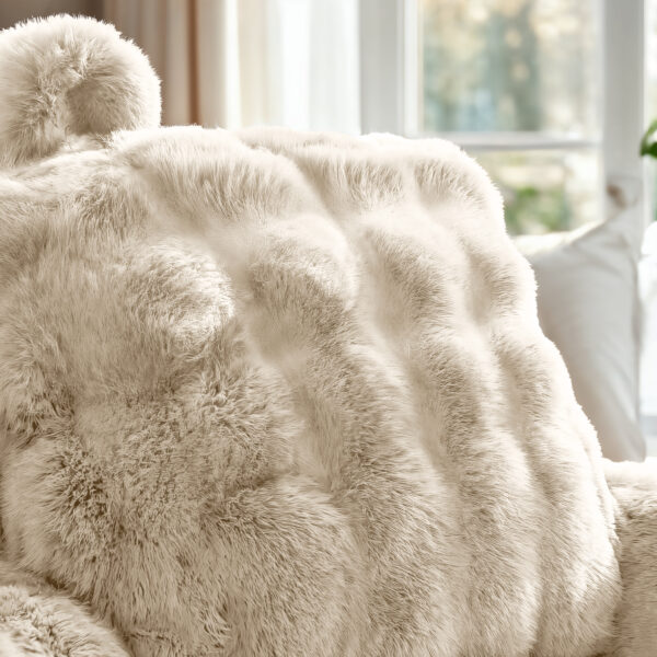 Bedrest Pompom Beige 34 x 50 - Afbeelding 4