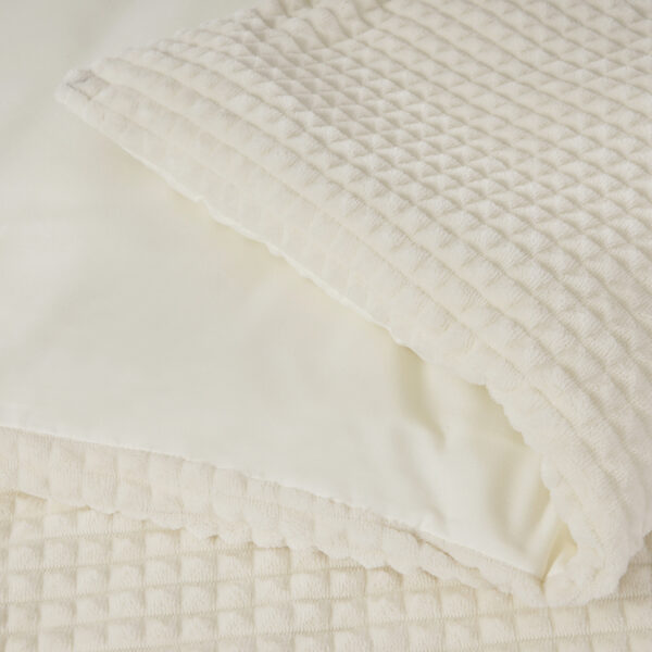 Check Teddy Beige 200 x 200/220 - Afbeelding 5