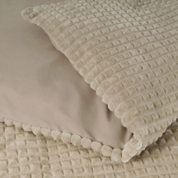 Check Teddy Taupe 140 x 200/220 - Afbeelding 4