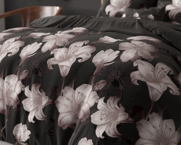 Dark Flower Zwart 140 x 220 - Afbeelding 5
