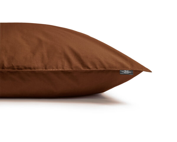 Egyptisch Katoen Uni Dekbedovertrek Bruin 135 x 200 - Afbeelding 4