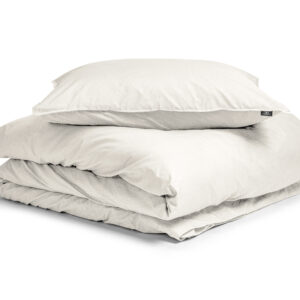 Egyptisch Katoen Uni Dekbedovertrek Creme 135 x 200