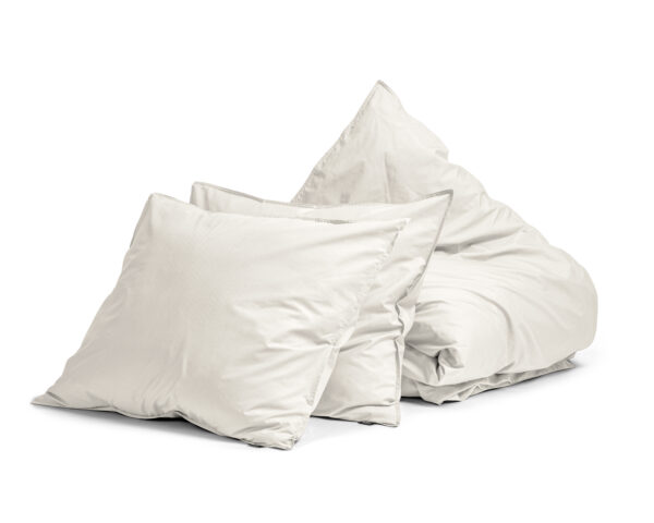 Egyptisch Katoen Uni Dekbedovertrek Creme 200 x 200/260 - Afbeelding 5