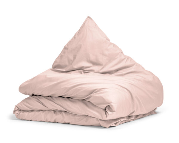 Egyptisch Katoen Uni Dekbedovertrek Roze 135 x 200 - Afbeelding 5