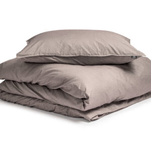 Egyptisch Katoen Uni Dekbedovertrek Taupe 135 x 200/260