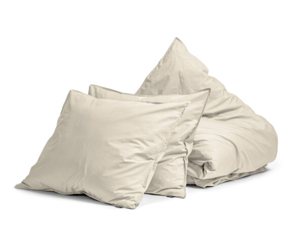 Egyptisch Katoen Uni Dekbedovertrek Zand 240 x 200/260 - Afbeelding 5