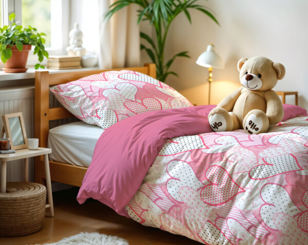 Hearts love Roze 140 x 200/220 - Afbeelding 5