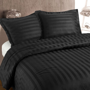 Hotel stripe Antraciet 200 x 200/260