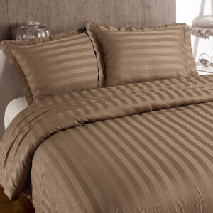 Hotel stripe Taupe 140 x 200/260