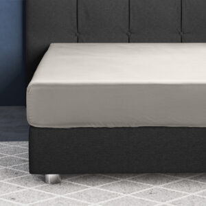 Satijnen Hoeslaken Creme 160 x 200